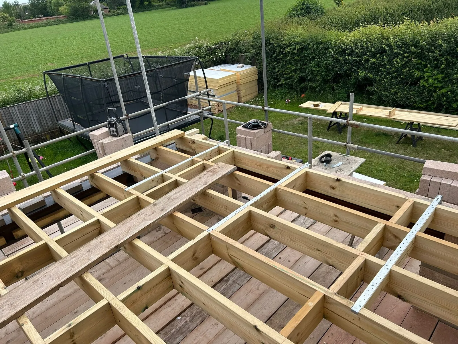 Flat roof joists – cut & truss roofs by JCK Carpentry & Building, Exeter