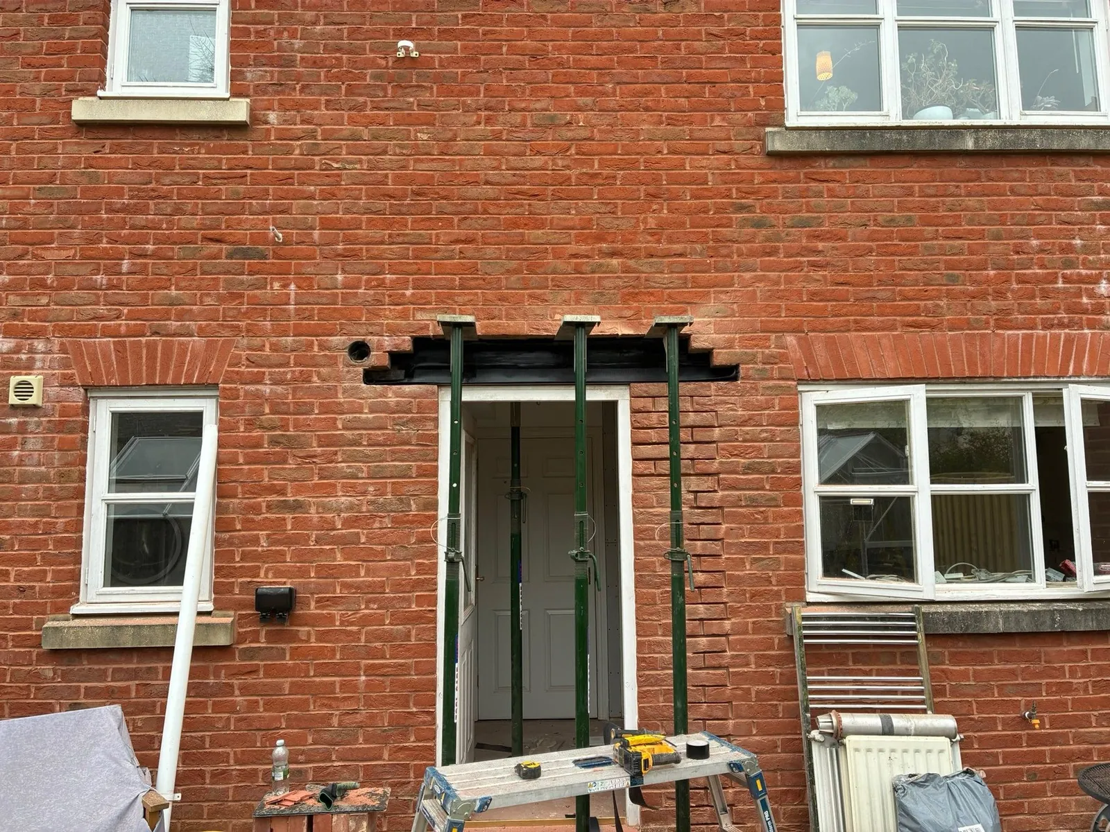 Steel lintel new opening 02 – extensions & building work by JCK Carpentry & Building, Exeter