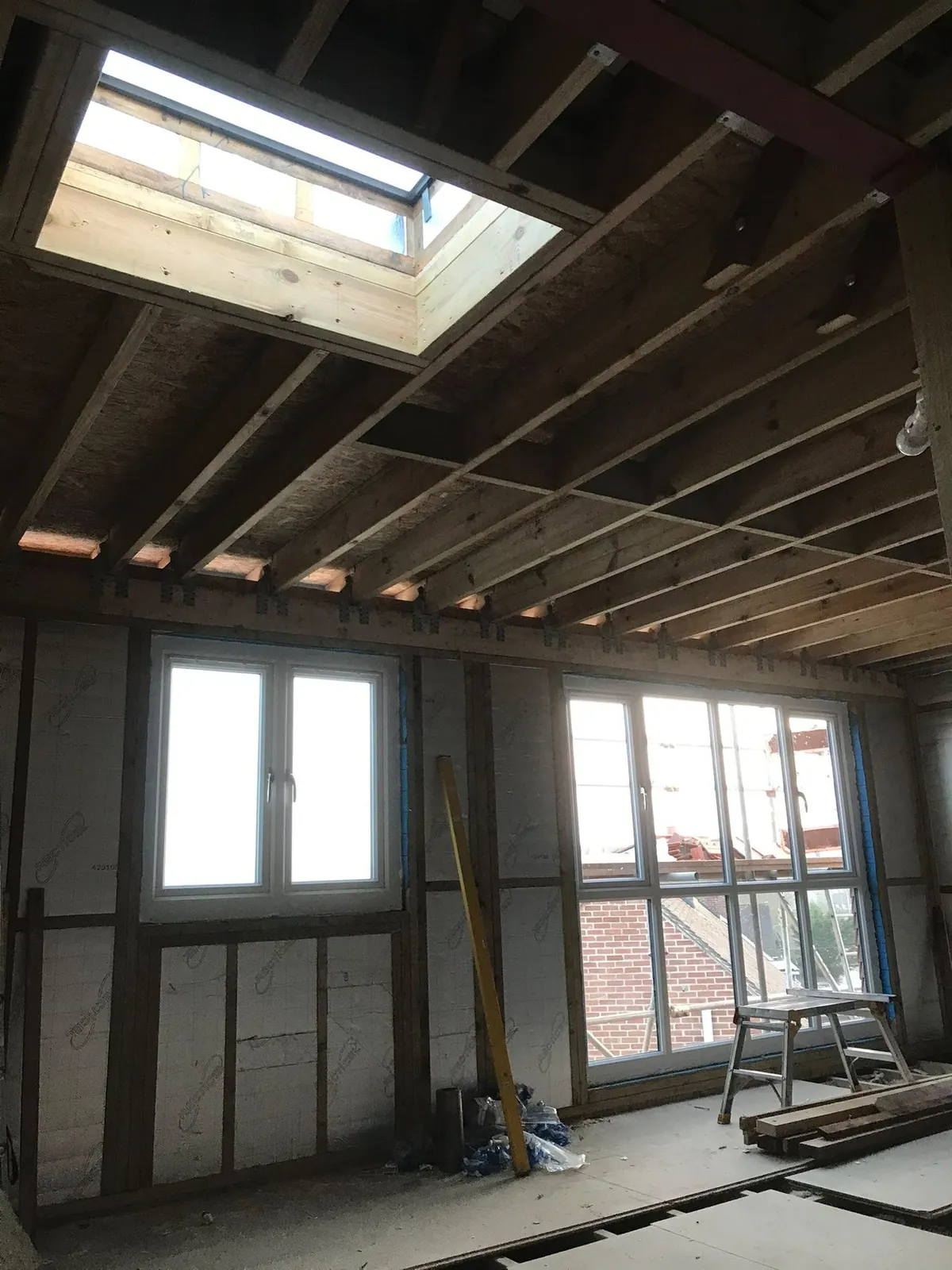 Dormer loft conversion framing skylight 01 – loft conversions by JCK Carpentry & Building, Exeter