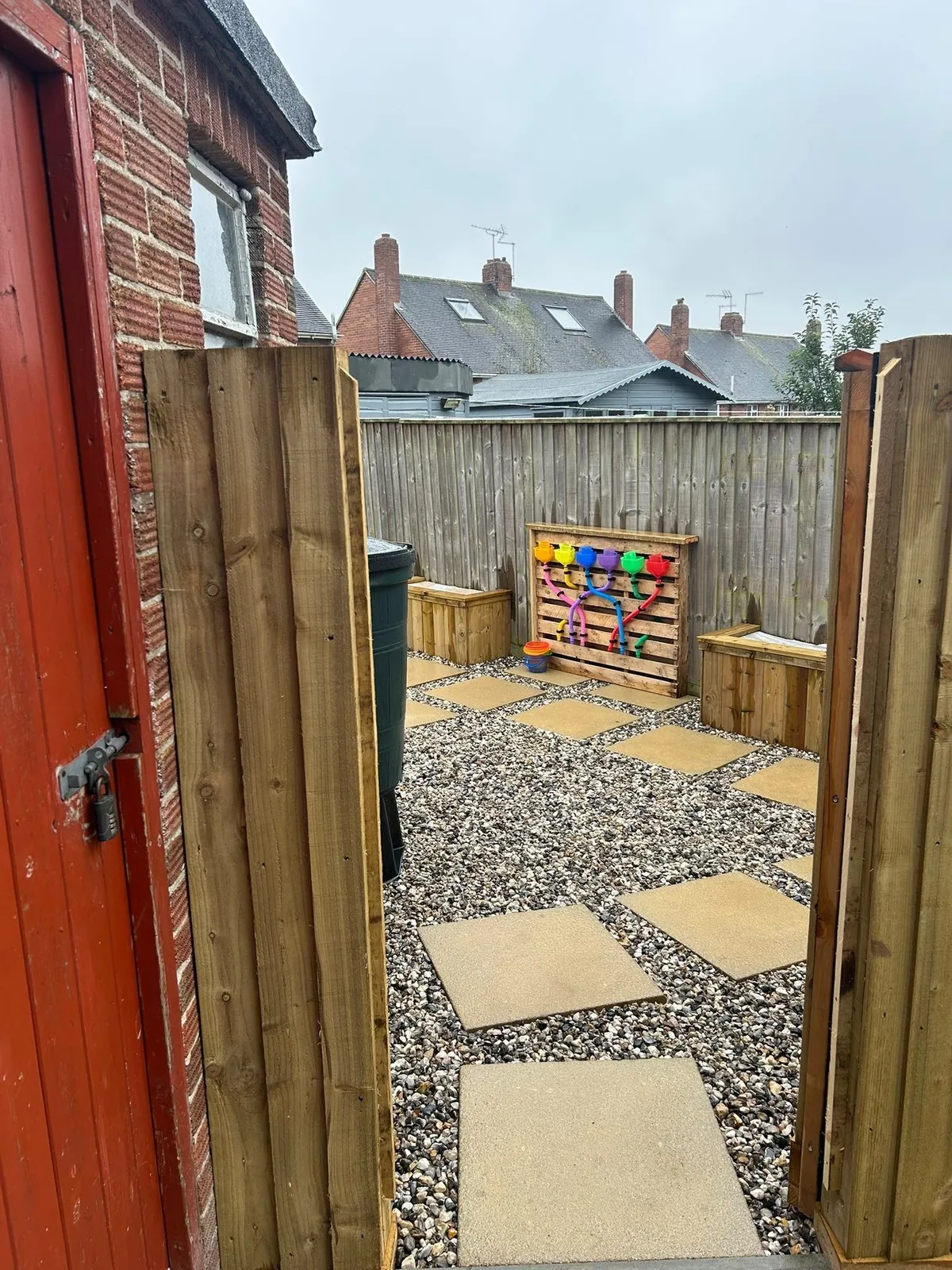 Garden gate play area 19 – patios, paving & outdoor work by JCK Carpentry & Building, Exeter